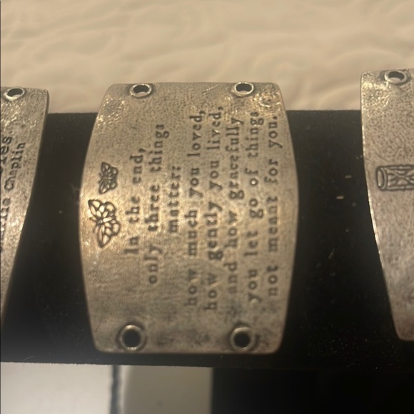 Inspirational Silver Cuff Bracelets - Picture 3 of 7